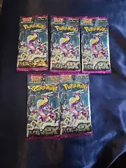 5 FACTORY SEALED UNOPEN Pokemon Card Packs Game Scarlet & Violet Expansion! Jap.