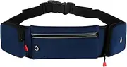 Double Pocket Running Belt Bag Waterproofs Outdoor Sport Waist Pack Exercise Fitness Phone Bag Adjustable Belt Pouches, B
