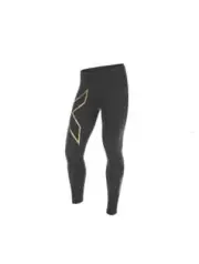NEW || 2XU Mens MCS Cross Training Compression Tights (Black/Gold)