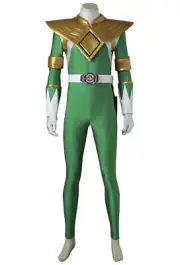 Green Ranger Burai Cosplay Costume Dino Rangers Tommy Oliver Outfit Gold Armor