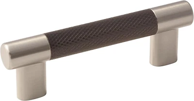 | Cabinet Pull | Satin Nickel/Oil-Rubbed Bronze | 3Inch & 3-3/4 Inch (76Mm & 96