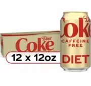 Coke Caffeine Free Diet Soda 12 pack Coca Cola