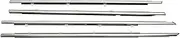Car Side Window Weatherstrip Sealing Trims Chrome Glass Sealant Strip Weather Strip Compatible for US Honda Accord 2008-2012