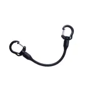 Tactical 28.5cm Double End Buckle Bungee 46cm Elastic Cord Two Head Hook Clip