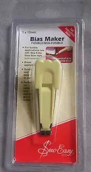 Bias Tape Maker for fusible or non-fusible tapes - choose 12mm or 18mm Sew Easy