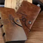 Men's Retro Bifold Leather Wallet ID Credit Card Holder Billfold Purse Clutch