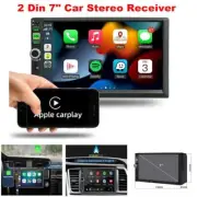 2 Din 7" Bluetooth CarPlay Android Auto Touch Screen Car Stereo Receiver Radio (for: Audi)