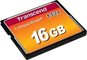 Transcend 16GB CompactFlash Memory Card 133X (TS16GCF133)