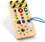 Montessori Busy Board,Montessori Toys for 1-3 Years Old,Baby Sensory Board,Pres