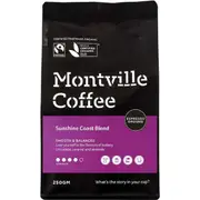 MONTVILLE COFFEE Coffee Ground (Espresso) Sunshine Coast Blend 250g