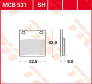 TRW Lucas Sintered lining MCB531SH