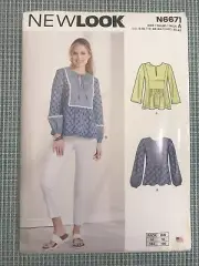 NEW LOOK by Simplicity Pattern N6671 Misses Tops Sizes 4-16