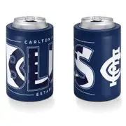 Carlton Blues AFL Insulated Stainless Steel Can Cooler with Twist Top Lid