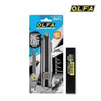 在飛比找momo購物網優惠-【OLFA】鋁合金壓鑄握柄大型美工刀MXP-L(含黑刀片)