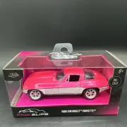 JADA PINK SLIPS - 1966 CHEVROLET CORVETTE - 1/32 DIECAST - (VHTF) PINK & WHITE