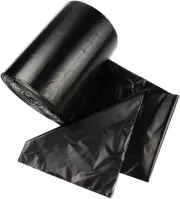 8 Gallon Medium Trash Can Liners,130 Counts, Black