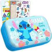 Disney Stitch Pencil Box Set School Supplies Bundle with Pencil Case, Stickers, Bookmark, More | Lilo and Stitch Stationery Set for Girls, Toddlers