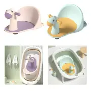 Cute Baby Bath Seat Tub Sitting up Provides Backrest Support Non Slip Steering