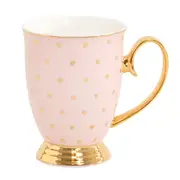 Cristina Re Polka Gold Blush Mug