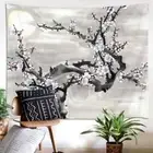 Nice Plum Blossom 3D Wall Hang Cloth Tapestry Fabric Decorations Decor