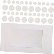 Tofficu 200pcs Transparent Round Double Sided Sticker Acrylic No Traces Adhesive Dots Stickers
