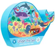 Learning Can Be Fun - Under the Sea: Whale Shaped Floor Puzzle