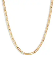 Bloomingdale's Fine Collection Paperclip Link Chain Necklace in 14K Yellow Gold, 24