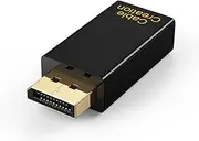 CableCreation 4K DisplayPort to HDMI Adapter,DP to HDMI Converter Male to Female 4K@30Hz 2K 60Hz 1080p@120Hz Uni-directional Display Port to HDMI Passive Adapter For Laptop,Monitor,Projector for Video