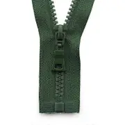 #5 Repair Kit Clothing Zip Replacement Jacket Coat Open End Resin Zipper Sewing army green 70cm