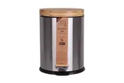 White Magic Eco Basics Rubbish Bin 5L Stainless Steel