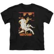Elvis Presley Showman Kids Youth T Shirt Licensed The King Music Rock Tee Black