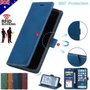 For iPhone 15 14 13 12 Pro Max SE XS 8/7 Leather Wallet Case Flip Magnetic Cover