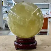 24.47LB Natural Yellow crystal ball Quartz Citrine sphere Mineral healing