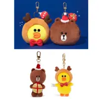 在飛比找蝦皮購物優惠-正版熊大 莎莉聖誕節玩偶吊飾 韓國Line Friends熊