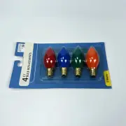 4 C7 multi-color opaque replacement bulbs (incandescent)