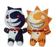 FNAF 2 PC Plush Clown Boost & Sundrop Moondrop 9” Set, Brand New