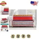 Machine Washable Bohemian Sofa Cover - Elastic Fit Protector for 3 Seater - 110"