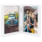 AEVETE 5x7 Picture Frames Double Hinged Wood Folding Photo Frames Vertical with