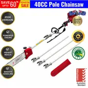 Giantz 40CC Pole Chainsaw Petrol 12in Long Reach Cutter Extension 4.3m Reach