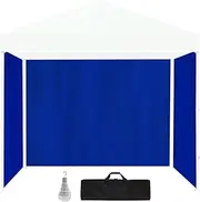 Accessory Pack for 3x3m Navy Blue Gazebo, Includes Walls, Carry Bag, Rechargeable USB Lamp