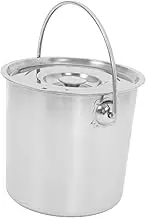 Stainless Steel Milk Bucket Lid Stock Pot Lid Wine Chiller Bucket Rice Storage Container