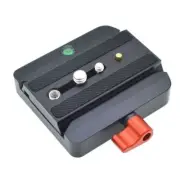 Camera Quick Release Plate Base Tripod Mount Adapter with QR Clamp for Manfrotto