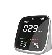 Digital Air Monitor, Led Display Air Monitor, Temperature and Humidity Meter, USB Charging, Versatile Design, 8.4x8.0x5.2cm for Home and School, Monitoring