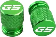 jiningxinxin Motorcycle Tire Valve Air Port Stem Cover Cap Plug CNC Compatible With R1200GS LC R1250GS ADV F750GS F850GS F800GS F650GS R1300GS(Green GS LOGO)