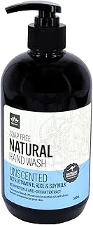 [Nelum] Unscented Natural Hand Wash with Vitamin E, Rice, Soy Milk and Essential oil, 500 ml