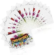 15 x Graffiti Invitation Cards Children's Birthday Boy Girl Cool Cards with Graffiti Motif and Partial High Gloss Varnish for Universal Invitation Card, Party Invitation School and Birthday