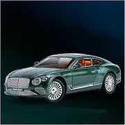 Scale Finished Model Car 1:24 Scale for Bentley Continental GT Alloy Diecast Miniature Car Model Simulation Replica Vehicle Decoration Die-cast Vehicle(Green)