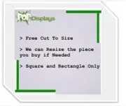 Acrylic Sheet Clear Plexiglass 1/2" x 32" x 24"