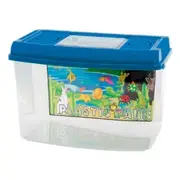 Plastic Fish/Bug Aquarium Tank Insect Box Container 36cm 12L w/Lid Assorted XL