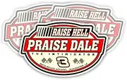 SODAVA 3Pcs Raise Hell Praise Dale Stickers Racing Legend Earnhardt Race Track No. 3 Racing Flags Sticker for Laptop Water Bottle Phone Accessory Boat Car Bumper Window Helmet, Stickers 3"x4".